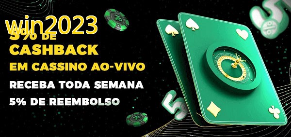 Promoções do cassino ao Vivo win2023